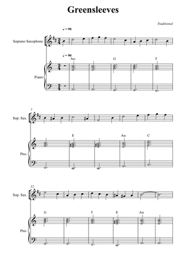 Greensleeves (arr. Wesley S. SIlva)