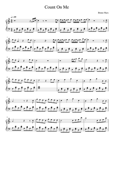 Count On Me (arr. Bruno Mars)