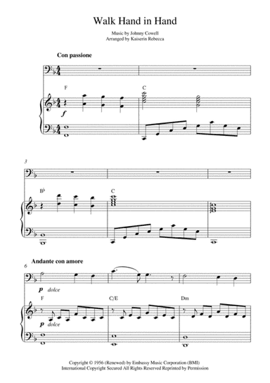 Walk Hand In Hand (arr. Kaiserin Rebecca)
