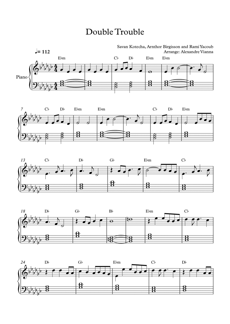 Double Trouble (arr. Alexandre Vianna)