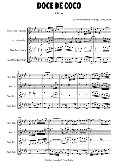 Doce de Coco (arr. Celso Joabe)