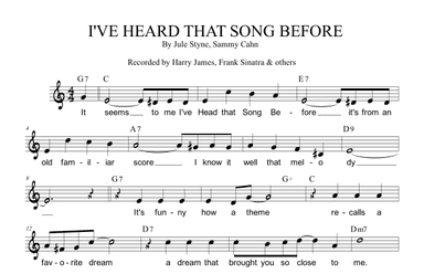 I've Heard That Song Before (arr. Paul Hemmer)