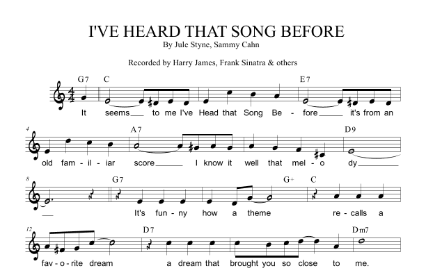 I've Heard That Song Before (arr. Paul Hemmer)