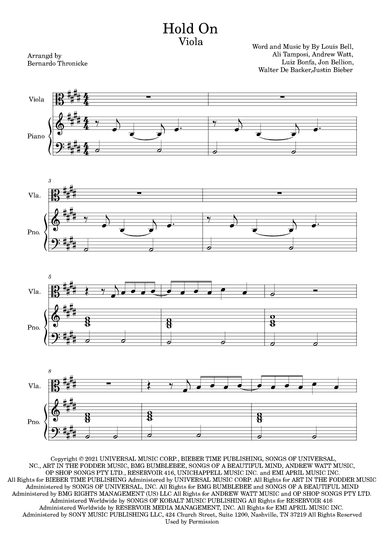 Hold On (arr. Bernardo Thronicke)
