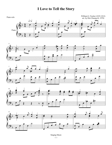 I Love to Tell the Story (arr. Ifen Chuang)