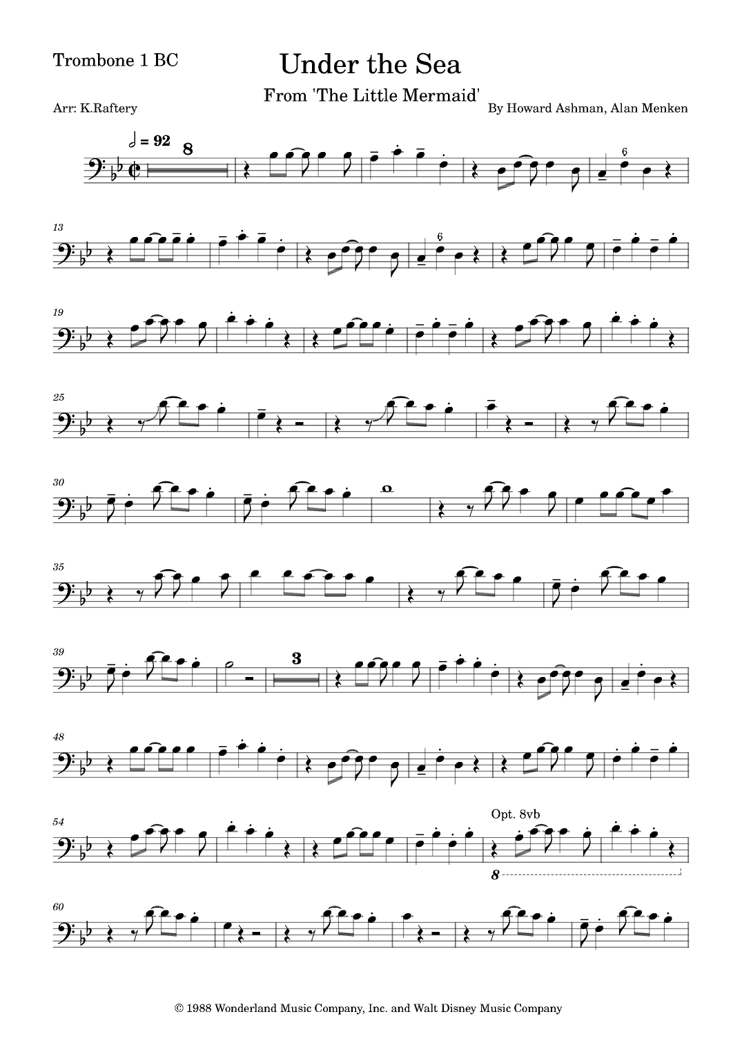 Under The Sea (arr. Kyle Raftery)