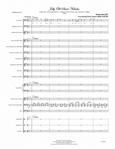 Jolly Old Saint Nicholas [Chicago] (full score & set of parts) (arr. Patrick Sheehan)