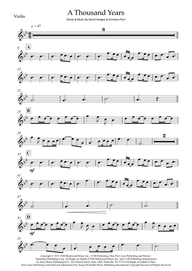 A Thousand Years (arr. Rodrigo Nascimento)