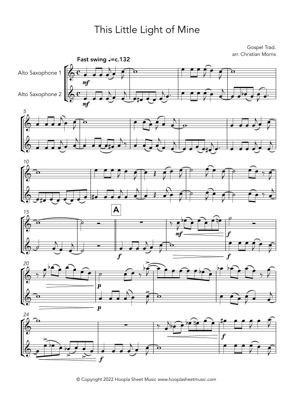 This Little Light of Mine (arr. Christian Morris)