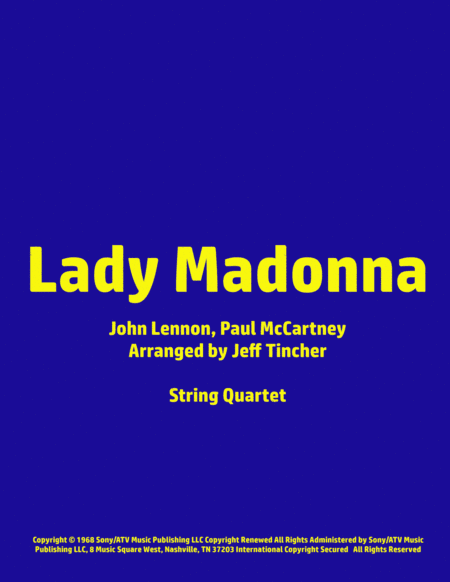 Lady Madonna (arr. Jeff Tincher)