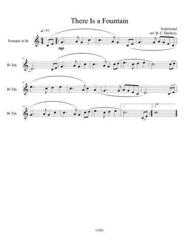 There Is a Fountain (Trumpet Solo) (arr. B. C. Dockery)