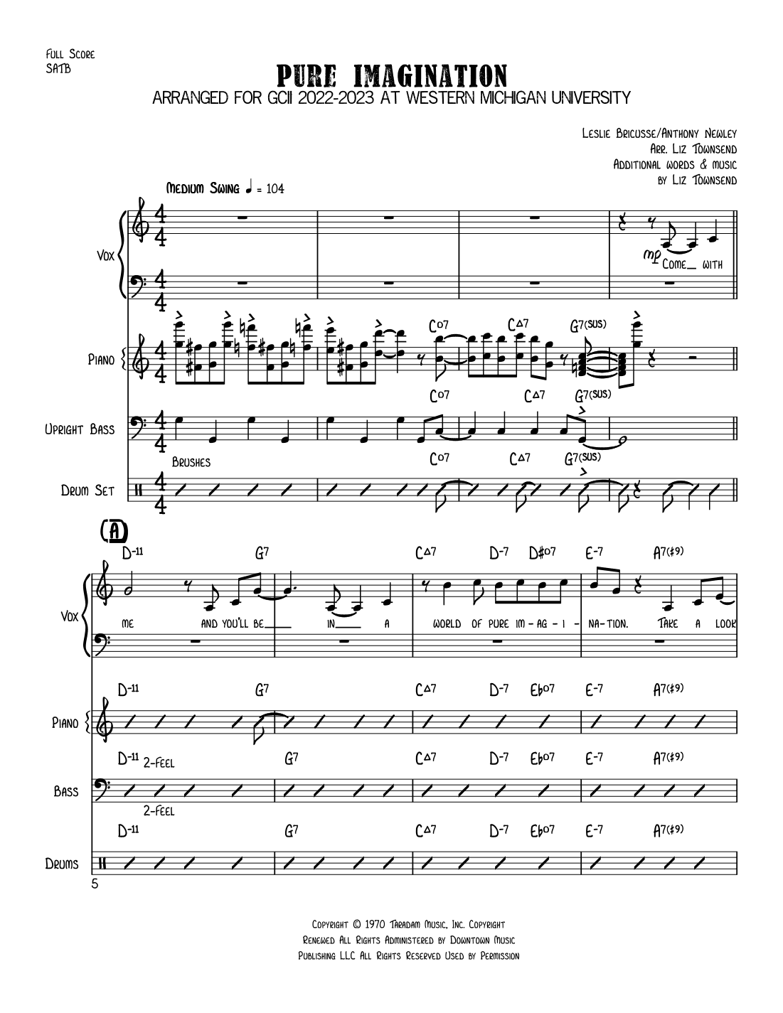 Pure Imagination (arr. Liz Townsend)