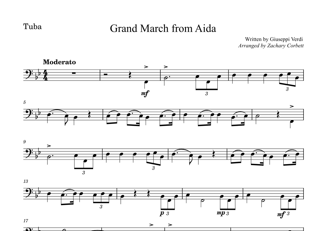 Grand March from Aida (arr. Zachary Corbett)