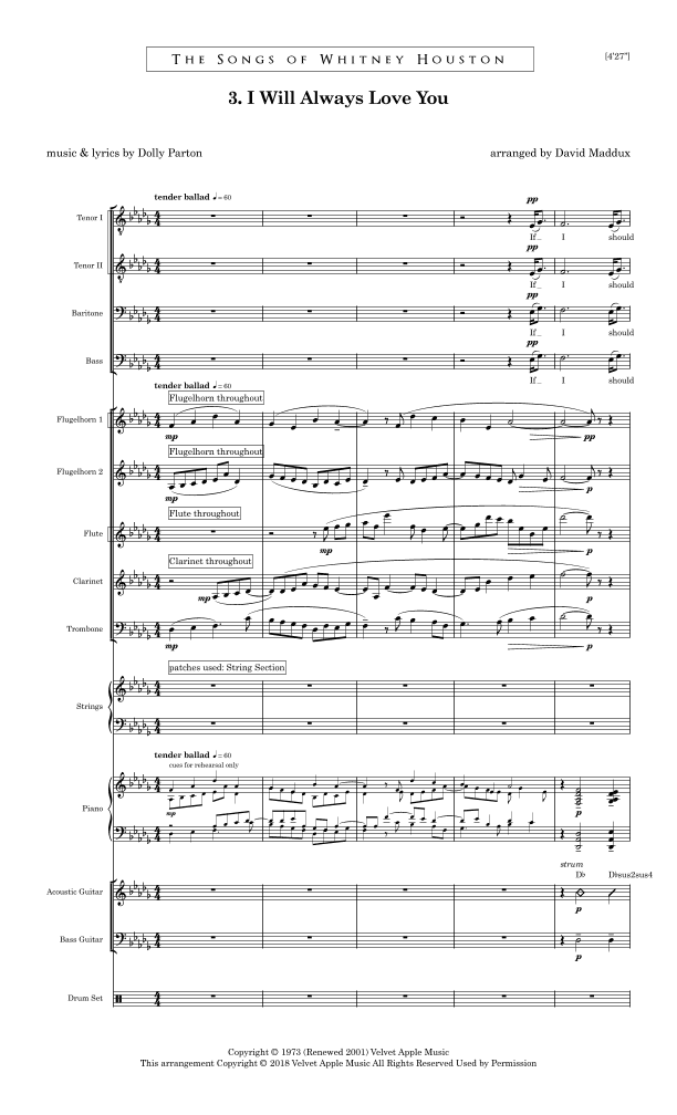 I Will Always Love You (arr. David Maddux)