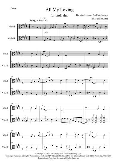 All My Loving (arr. Natasha Jaffe)