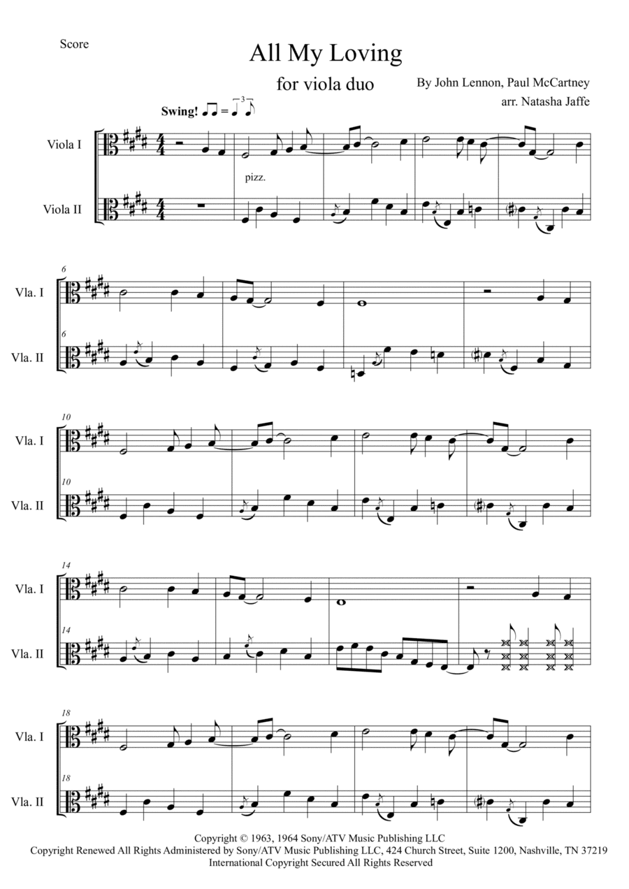 All My Loving (arr. Natasha Jaffe)
