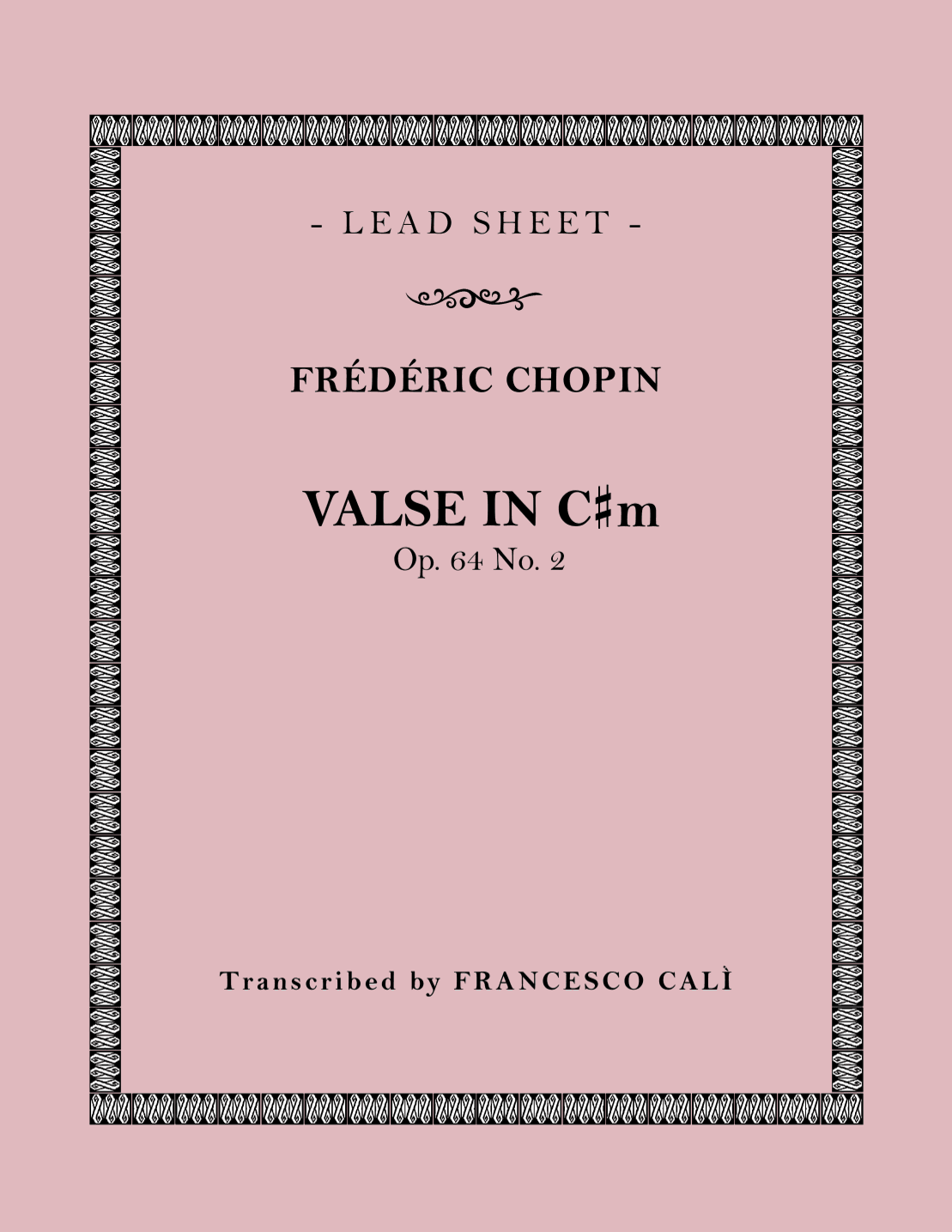 Valse in C#m (Op. 64 No. 2) (arr. Francesco Calì)