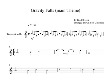 Gravity Falls (main Theme) (arr. Gildson Cerqueira)