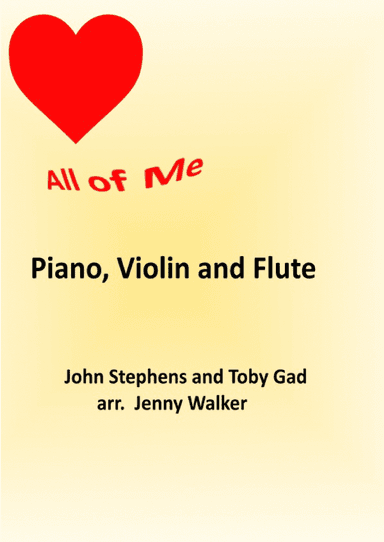 All Of Me - Score Only (arr. Jenny Walker)