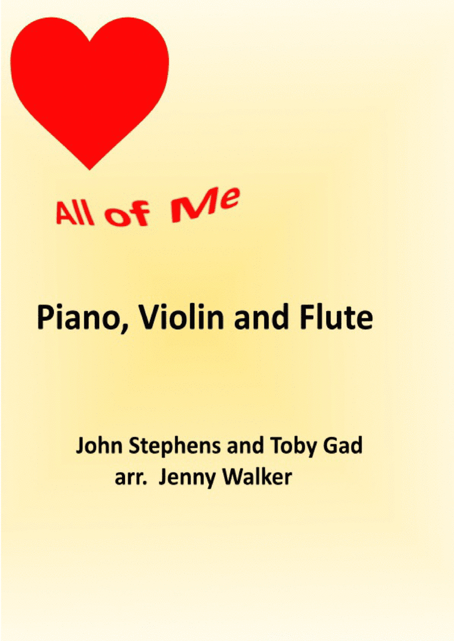 All Of Me - Score Only (arr. Jenny Walker)