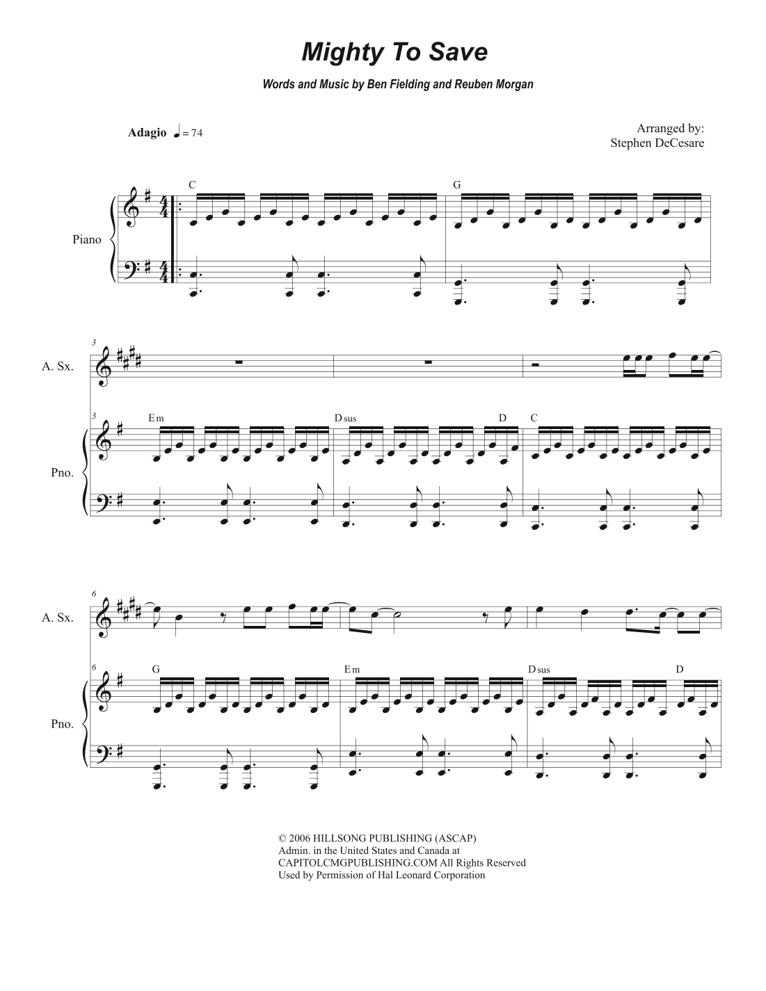 Mighty To Save (arr. Stephen DeCesare)