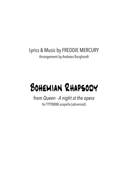 Bohemian Rhapsody (arr. Andreas Burghardt)