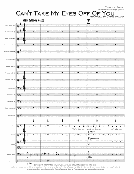Can't Take My Eyes Off Of You (arr. Chris Walden)