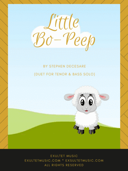 Little Bo-Peep (Duet for Tenor and Bass solo)