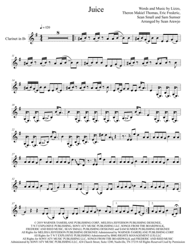 Juice (arr. Sean Arawjo)