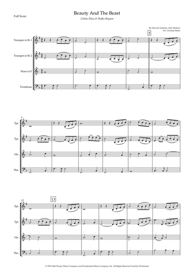Beauty And The Beast (arr. Fernando Britto)