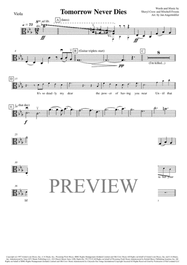 Tomorrow Never Dies  from the Motion Picture TOMORROW NEVER DIES (arr. Jan Angermüller)