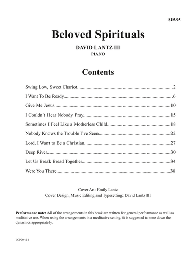 Beloved Spirituals (arr. David Lantz III)