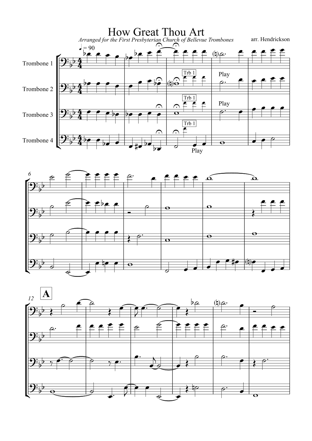 How Great Thou Art (arr. Rob Hendrickson)