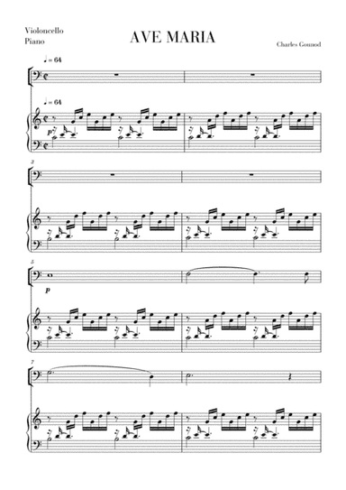 Ave Maria for Cello (arr. Cadenza Editions)