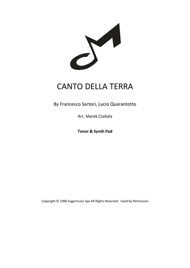 Canto Della Terra (arr. Marek Czekala)