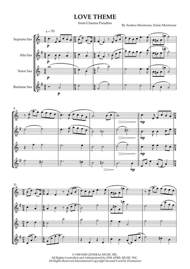 Love Theme (tema D'amore) (arr. Karen Gueiros)