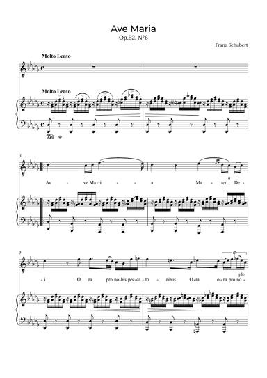 Ave Maria Schubert - Tenor in Db (arr. Alex Nunes Rodrigues)