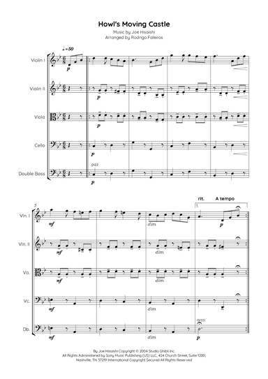 Howl's Moving Castle (arr. Rodrigo Faleiros)