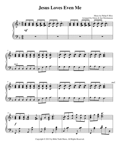 Jesus Loves Even Me (arr. Glenn & Jan Christianson)