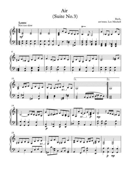 Air (Suite No.3. (arr. Mitchell)