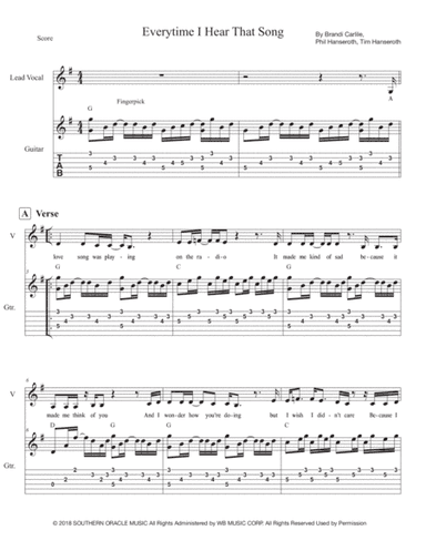 Every Time I Hear That Song (arr. Mark McCarron)