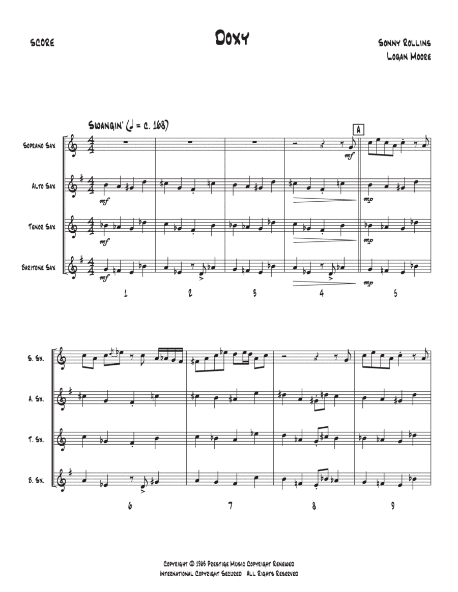 Doxy (arr. Logan Moore)