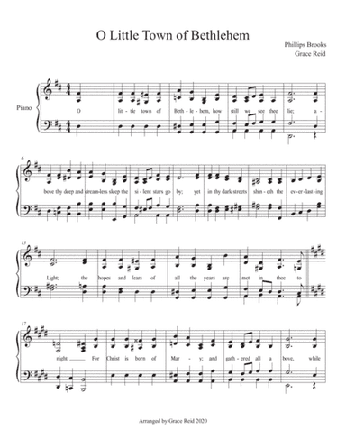 O Little Town of Bethlehem (arr. Creating Music Joy)