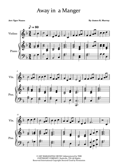 Away In A Manger (arr. Ygor Nunes)