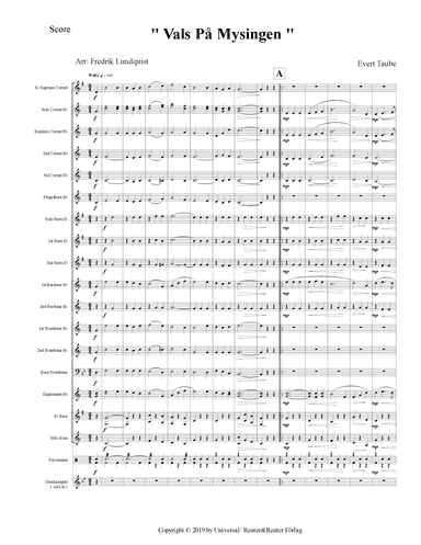 Vals Pa Mysingen (arr. Fredrik Lundquist)