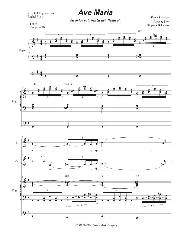 Ave Maria, Op. 52 No. 6 (arr. Stephen DeCesare)