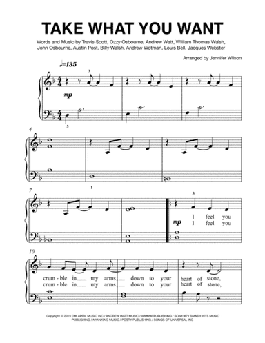 Take What You Want (arr. Jennifer Wilson)