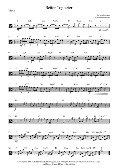 Better Together (arr. Fernando Britto)