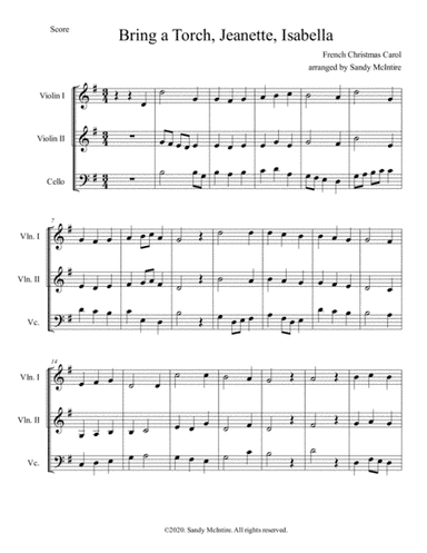 Bring a Torch, Jeanette, Isabella (arr. Sandy McIntire)