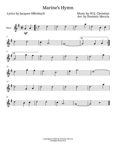 Marine's Hymn (arr. Dominic Meccia)